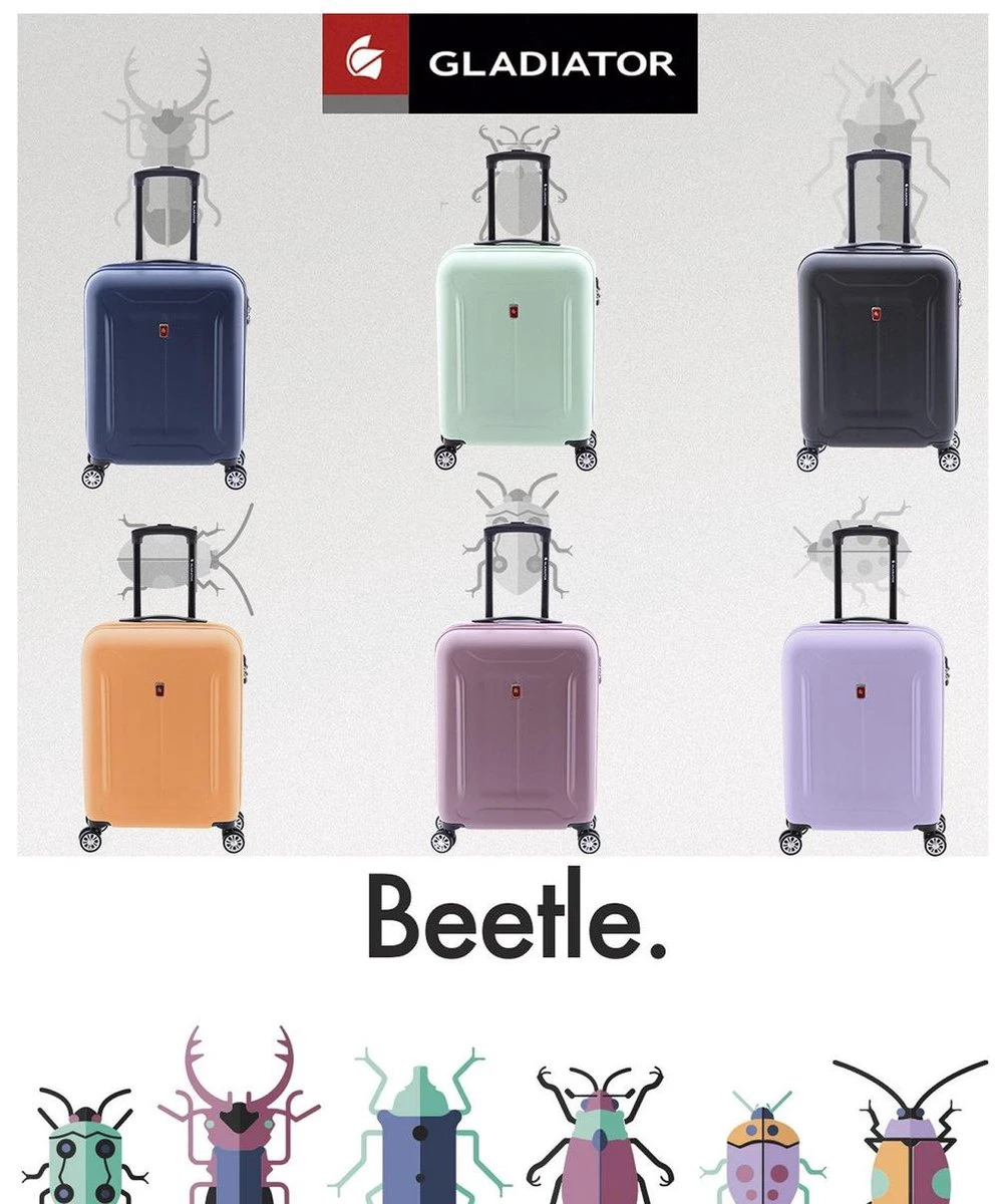 Gladiator Beetle M Spinner 68 - TSA Slot - Abrikoos Oranje 12 Gladiator Beetle M Spinner 68 - TSA Slot - Abrikoos Oranje - Afbeelding 10