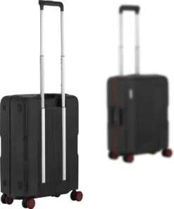 CarryOn Protector Luxe Handbagage Koffer - Trolley 55cm Met TSA-slot En Clipsluiting - Zwart -Bagage Kortingen Winkel 1002x1200