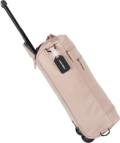New Rebels® Harper Reistas / Weekendtas Geschikt Voor Handbagage - Waterafstotend Polyutheraan - Trolley Met Wielen En Reflectiedetails - Oud Roze - 29L -Bagage Kortingen Winkel 1005x1200 1