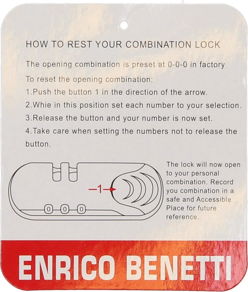 Enrico Benetti Louisville 39040 Handbagage Koffer Hardcase ABS - Wit 9 Enrico Benetti Louisville 39040 Handbagage Koffer Hardcase ABS - Wit - Afbeelding 7