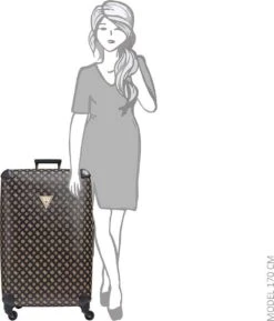 Guess Wilder Travel Dameskoffer - Bruin -Bagage Kortingen Winkel 1027x1200 2