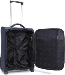 Decent Handbagage Koffer / Trolley / Reiskoffer - 50 Cm - 35 Liter - Polyester - Super-Light - Blauw -Bagage Kortingen Winkel 1031x1200 2