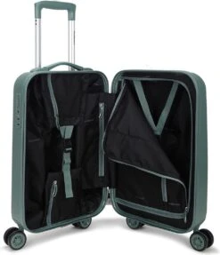Decent Handbagage Koffer / Trolley / Reiskoffer - 55 Cm - 38 Liter - ABS - Tranporto - Groen -Bagage Kortingen Winkel 1032x1200