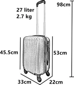 SB Travelbags 'Expandable' Handbagage Koffer 53cm 4 Wielen Trolley - Roze 19 SB Travelbags 'Expandable' Handbagage Koffer 53cm 4 Wielen Trolley - Roze -Bagage Kortingen Winkel 1042x1200 1
