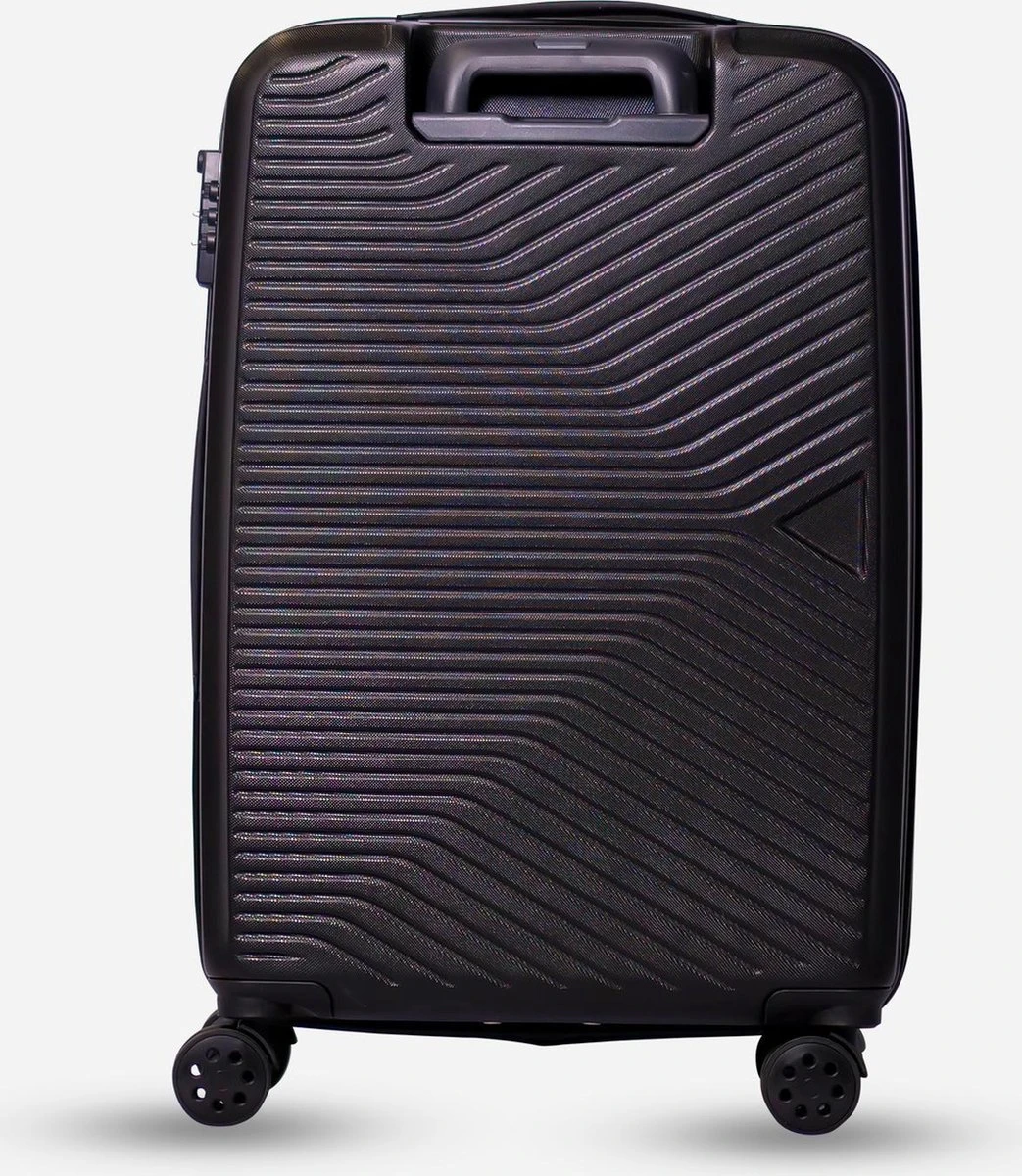 ©TROLLEYZ - Ibiza No.3 - Reiskoffer 69cm Met TSA Slot - Dubbele Wielen - 360° Spinners - 100% ABS - Reiskoffer In Night Black 5 ©TROLLEYZ - Ibiza No.3 - Reiskoffer 69cm Met TSA Slot - Dubbele Wielen - 360° Spinners - 100% ABS - Reiskoffer In Night Black - Afbeelding 3