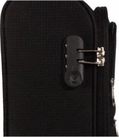 Line Brick Cabin Trolley 2 Wheel 55 Black -Bagage Kortingen Winkel 1047x1200