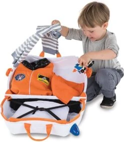 Trunki Ride-on Reiskoffer Incl. Stickers - Skye Ruimteschip -Bagage Kortingen Winkel 1048x1200 1
