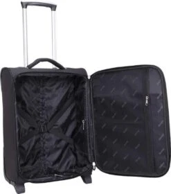 Decent Handbagage Koffer / Trolley / Reiskoffer - 50 Cm - 35 Liter - Polyester - Super-Light - Zwart -Bagage Kortingen Winkel 1060x1200 3