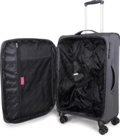 Decent D-Upright Large Koffer - 76 Cm Expandable - TSA Slot - Grijs -Bagage Kortingen Winkel 1063x1200 1