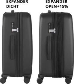 CarryOn Skyhopper Reiskoffer - 68.5cm TSA Trolley Met Expander En OKOBAN - Zwart -Bagage Kortingen Winkel 1069x1200 3