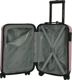 Enrico Benetti Louisville 39040 Handbagage Koffer Hardcase ABS - Roze -Bagage Kortingen Winkel 1077x1200