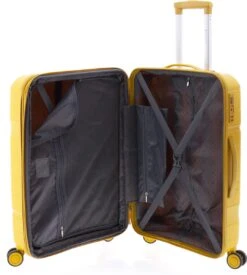 Gladiator Boxing Middelgrote Koffer Expandable 67 Cm 70/80 Liter TSA Slot - Kurkumageel -Bagage Kortingen Winkel 1078x1200 1