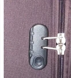 Stoffen Handbagage Koffer 51cm 4 Wielen Trolley - Bruin 18 Stoffen Handbagage Koffer 51cm 4 Wielen Trolley - Bruin -Bagage Kortingen Winkel 1086x1200