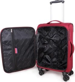 Decent D-Upright Handbagage Koffer - 55 Cm - TSA Slot - Bordeaux Rood -Bagage Kortingen Winkel 1093x1200 1