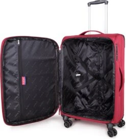 Decent D-Upright Medium Koffer - 66 Cm Expandable - TSA Slot - Bordeaux Rood -Bagage Kortingen Winkel 1093x1200 4