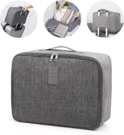 Merkloos TDR-Organiser Opbergtas-reistas Handbagage -Luxe Organizer Voor Kleren En Toiletartikelen -Grijs 21 Merkloos TDR-Organiser Opbergtas-reistas Handbagage -Luxe Organizer Voor Kleren En Toiletartikelen -Grijs -Bagage Kortingen Winkel 1100x1200 7