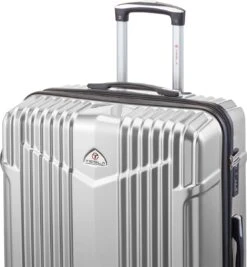 Tesla PC - Reiskoffer - 75 Cm - 4 Wielen - Zilver 12 Tesla PC - Reiskoffer - 75 Cm - 4 Wielen - Zilver -Bagage Kortingen Winkel 1110x1200 5