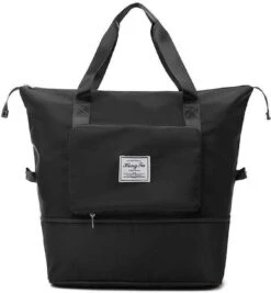 Handbagage Reistas - Multifunctionele - Reistas Voor Op Koffer - Opvouwbaar - Zwart