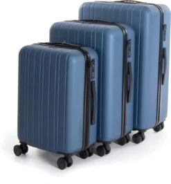 AttitudeZ Azur Reiskoffer Medium Blauw 67cm - TSA-slot -Bagage Kortingen Winkel 1114x1200 2