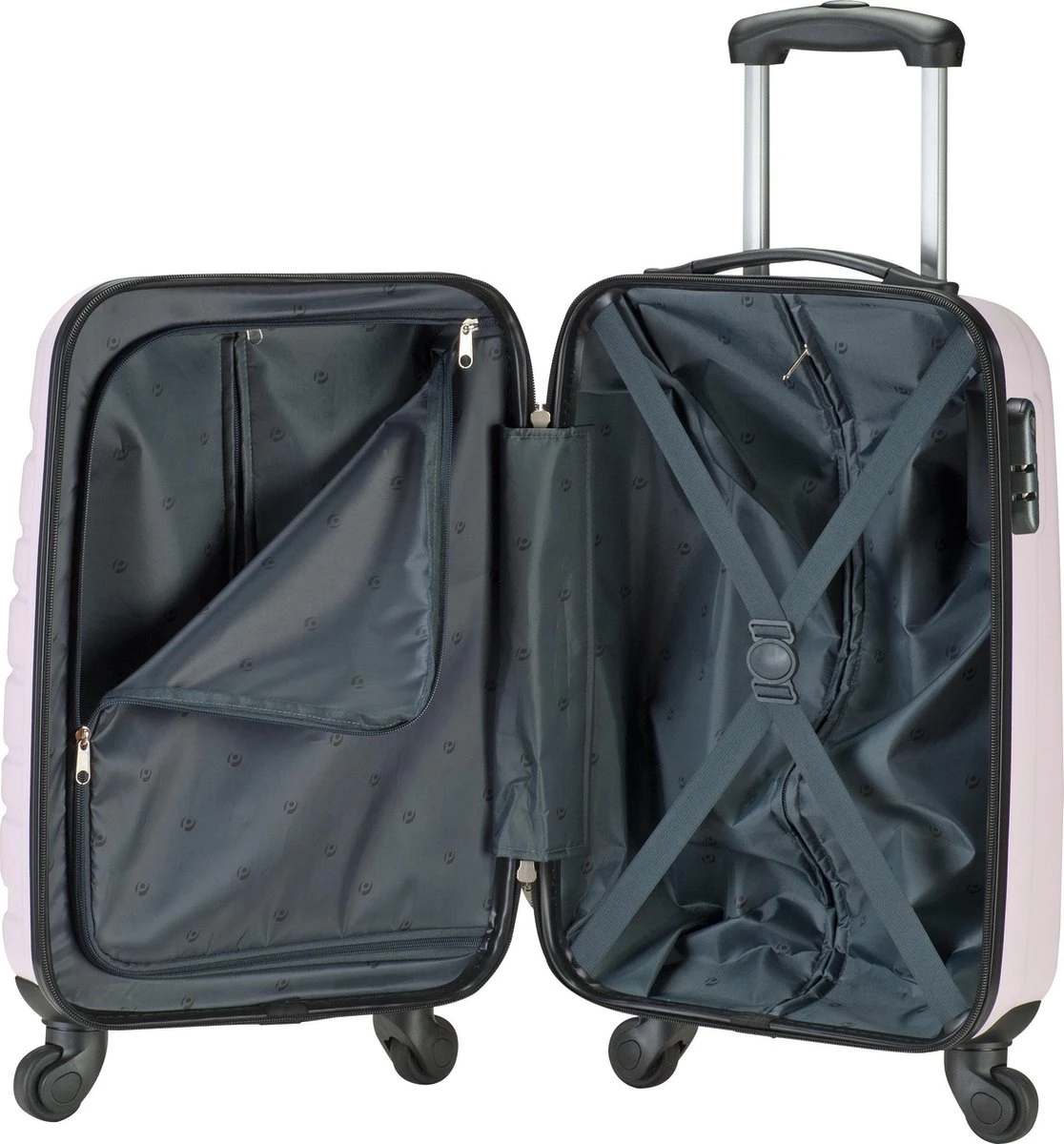 Princess Traveller Singapore Handbagage Koffer 55 Cm - Lilac 4 Princess Traveller Singapore Handbagage Koffer 55 Cm - Lilac - Afbeelding 2