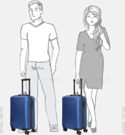 Enrico Benetti Louisville 39040 Handbagage Koffer 52 Cm - Blauw -Bagage Kortingen Winkel 1117x1200