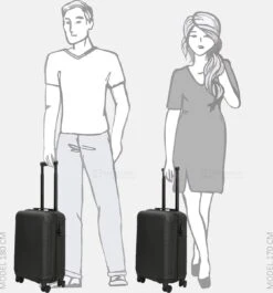 Enrico Benetti Louisville 39040 Handbagage Koffer Hardcase ABS - Zwart -Bagage Kortingen Winkel 1118x1200