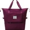 Merkloos Opvouwbare Handbagage Reistas – Opvouwbaar Tot 28 X 18 Cm – Wijnrood -Bagage Kortingen Winkel 1118x1200 3