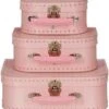 Merkloos Geboorte Kraamcadeau Meisje Koffertje Lichtroze 16 Cm - Babyshower En Kraamcadeaus -Bagage Kortingen Winkel 1119x1200