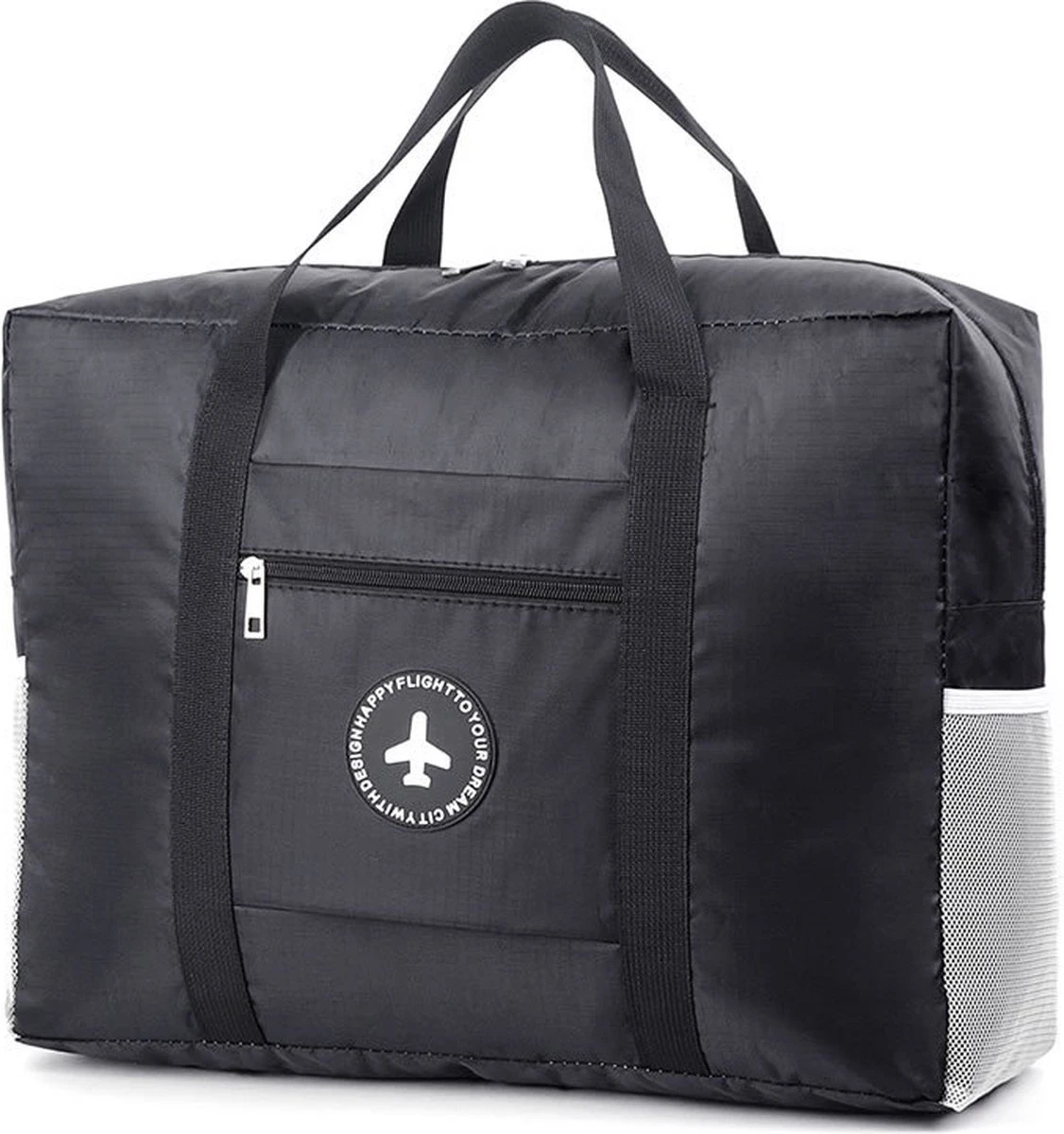 Merkloos Duurzame Reistas Voor Weekendjes Weg - Waterdicht - Met Handige Insteekvakken - Zwart 3 Merkloos Duurzame Reistas Voor Weekendjes Weg - Waterdicht - Met Handige Insteekvakken - Zwart