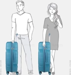 Decent ONE-CITY Large Koffer - 76 Cm - TSA Slot - Petrol -Bagage Kortingen Winkel 1132x1200 7