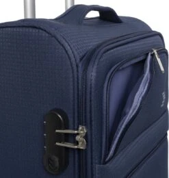 Travelbags Handbagage Zachte Koffer / Trolley / Reiskoffer - The Base - 55 Cm - Blauw -Bagage Kortingen Winkel 1138x1200
