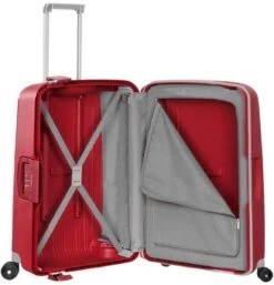 Samsonite Reiskoffer - S'CURE SPINNER 69/25 (Medium) Rood -Bagage Kortingen Winkel 1155x1200
