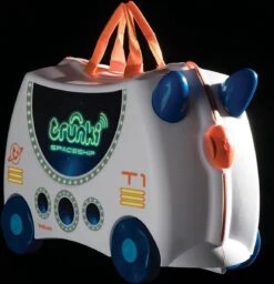 Trunki Ride-on Reiskoffer Incl. Stickers - Skye Ruimteschip -Bagage Kortingen Winkel 1156x1200