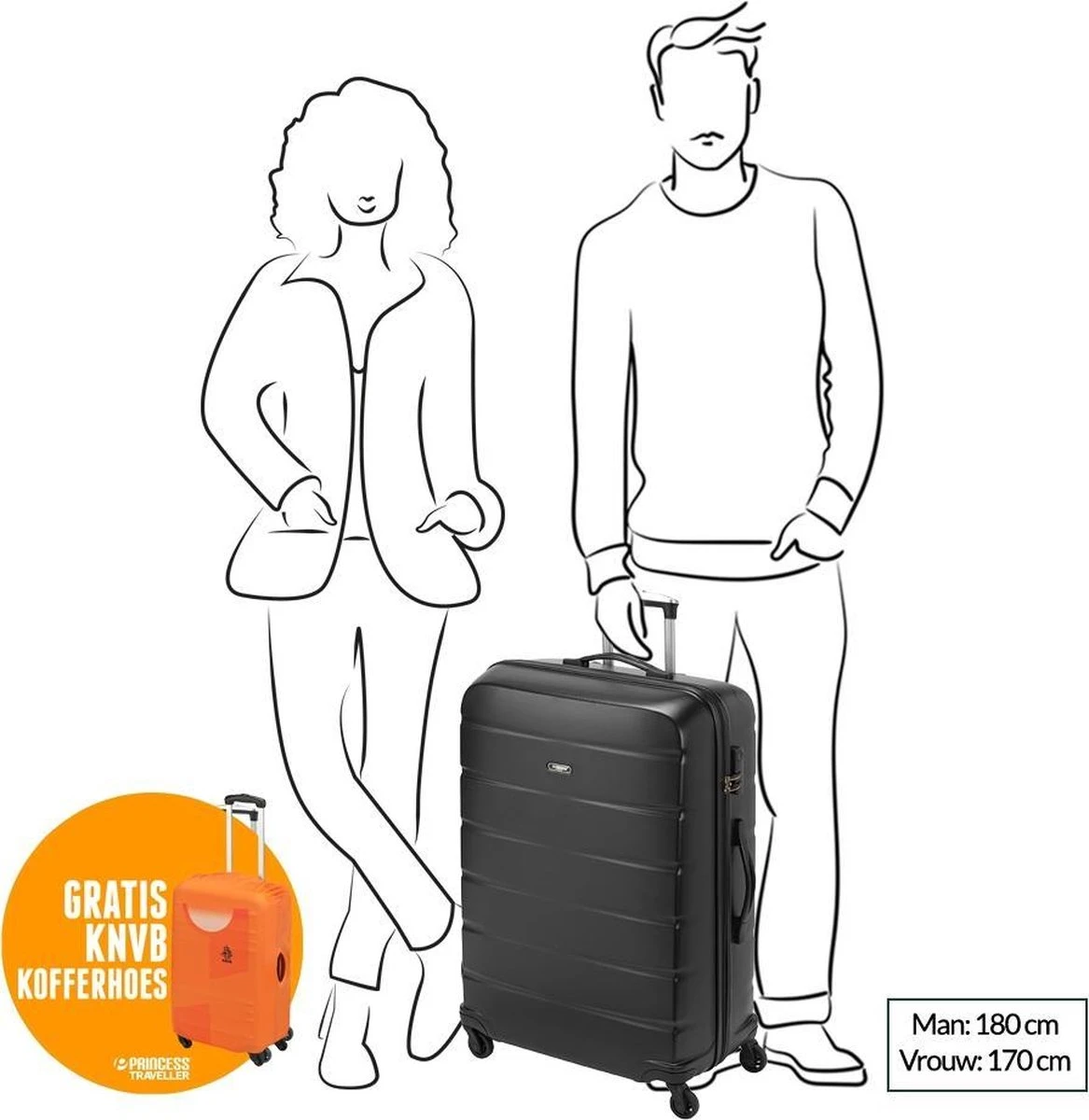 Princess Traveller Grenada - Reiskoffer - 78 Cm - Rood 10 Princess Traveller Grenada - Reiskoffer - 78 Cm - Rood - Afbeelding 8