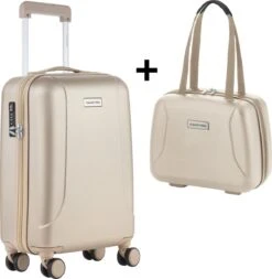CarryOn Skyhopper Handbagage En Beautycase - 55cm TSA Trolley En Make-up Koffer - Champagne 13 CarryOn Skyhopper Handbagage En Beautycase - 55cm TSA Trolley En Make-up Koffer - Champagne -Bagage Kortingen Winkel 1173x1200