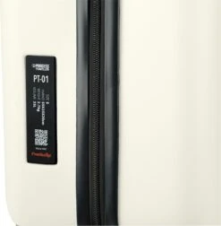 Princess Traveller PT01 - Handbagagekoffer - Pearl White - S - 55cm -Bagage Kortingen Winkel 1178x1200