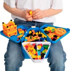 Trunki: TEEBEE Terrance Blauw - Kids Travel Toy Box, Bevat Een Leuk Activiteitenboekje, Kleurpotloden En Stickers, In Doos 15,5x18x18cm, 3+ -Bagage Kortingen Winkel 1186x1200