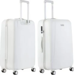 CarryOn Skyhopper Reiskoffer - 78cm TSA Trolley Met OKOBAN - Dubbele Wielen - Wit -Bagage Kortingen Winkel 1187x1200 6
