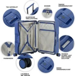 CarryOn Protector Luxe Grote Reiskoffer - Trolley 77cm Met TSA-klikslot - Ultrasterk - Blauw 12 CarryOn Protector Luxe Grote Reiskoffer - Trolley 77cm Met TSA-klikslot - Ultrasterk - Blauw -Bagage Kortingen Winkel 1189x1200 6