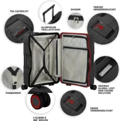 CarryOn Protector Luxe Grote Reiskoffer - Trolley 77cm Met TSA-klikslot - Ultrasterk - Zwart 11 CarryOn Protector Luxe Grote Reiskoffer - Trolley 77cm Met TSA-klikslot - Ultrasterk - Zwart -Bagage Kortingen Winkel 1189x1200 8