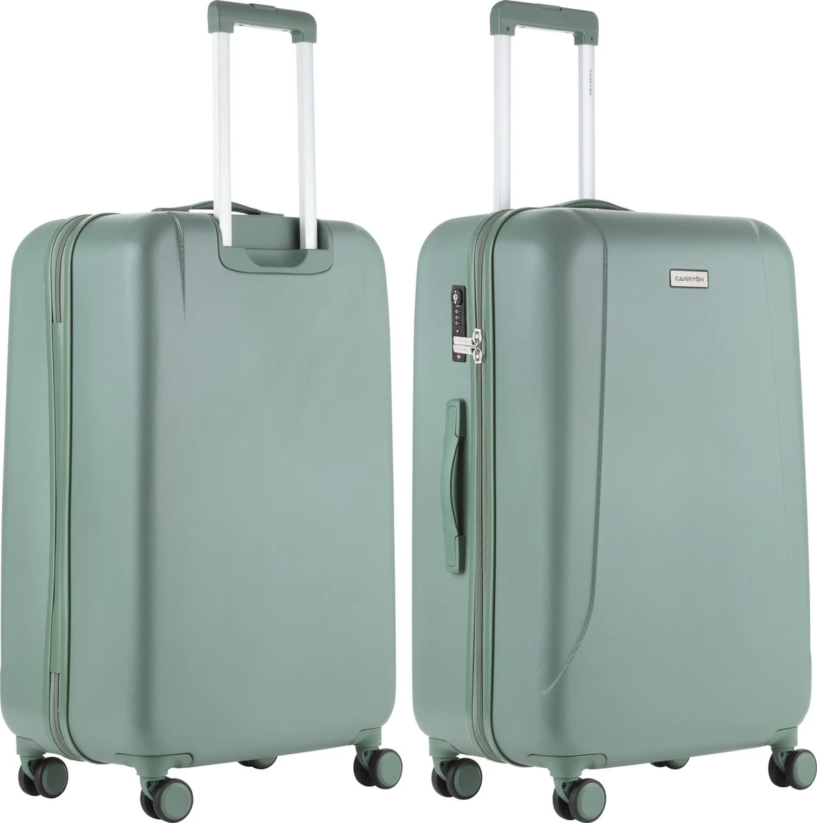 CarryOn Skyhopper Reiskoffer - 78cm TSA Trolley Met OKOBAN - Dubbele Wielen - Olijf 6 CarryOn Skyhopper Reiskoffer - 78cm TSA Trolley Met OKOBAN - Dubbele Wielen - Olijf - Afbeelding 4