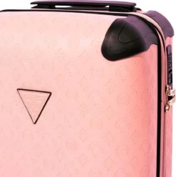 Guess Wilder 18 In 4 Wheeler Dames Reiskoffer - Pale Roze -Bagage Kortingen Winkel 1197x1200 1