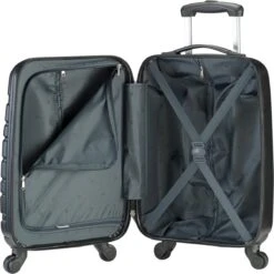 Princess Traveller Singapore Handbagage Koffer 55 Cm - Zwart -Bagage Kortingen Winkel 1199x1200 3