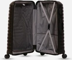 ©TROLLEYZ - Berlin No.11 - Reiskoffer 78cm Met Cijferslot - Dubbele Wielen - 360° Spinners - 100% Polypropyleen - Reiskoffer In Night Black 13 ©TROLLEYZ - Berlin No.11 - Reiskoffer 78cm Met Cijferslot - Dubbele Wielen - 360° Spinners - 100% Polypropyleen - Reiskoffer In Night Black -Bagage Kortingen Winkel 1200x1000