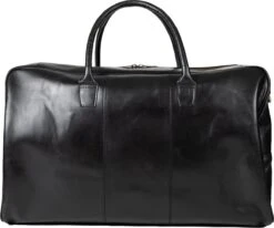 NEGOTIA Delta - Leren Weekendtas - Leren Reistas - Duffel Bag - 100% Luxe Top-Grain Leer - Zwart -Bagage Kortingen Winkel 1200x1003 3