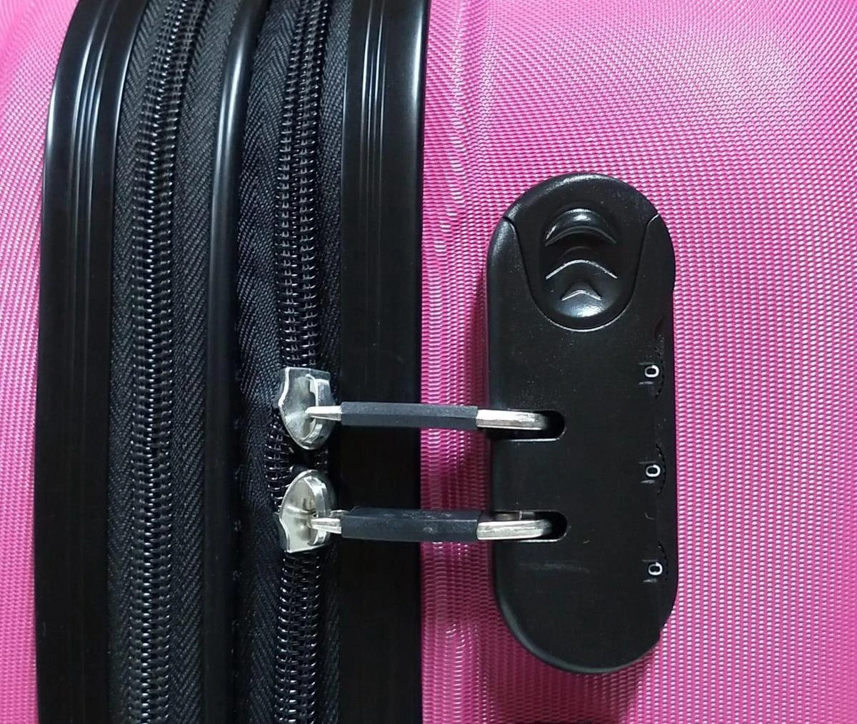 SB Travelbags 'Expandable' Handbagage Koffer 53cm 4 Wielen Trolley - Roze 10 SB Travelbags 'Expandable' Handbagage Koffer 53cm 4 Wielen Trolley - Roze - Afbeelding 8