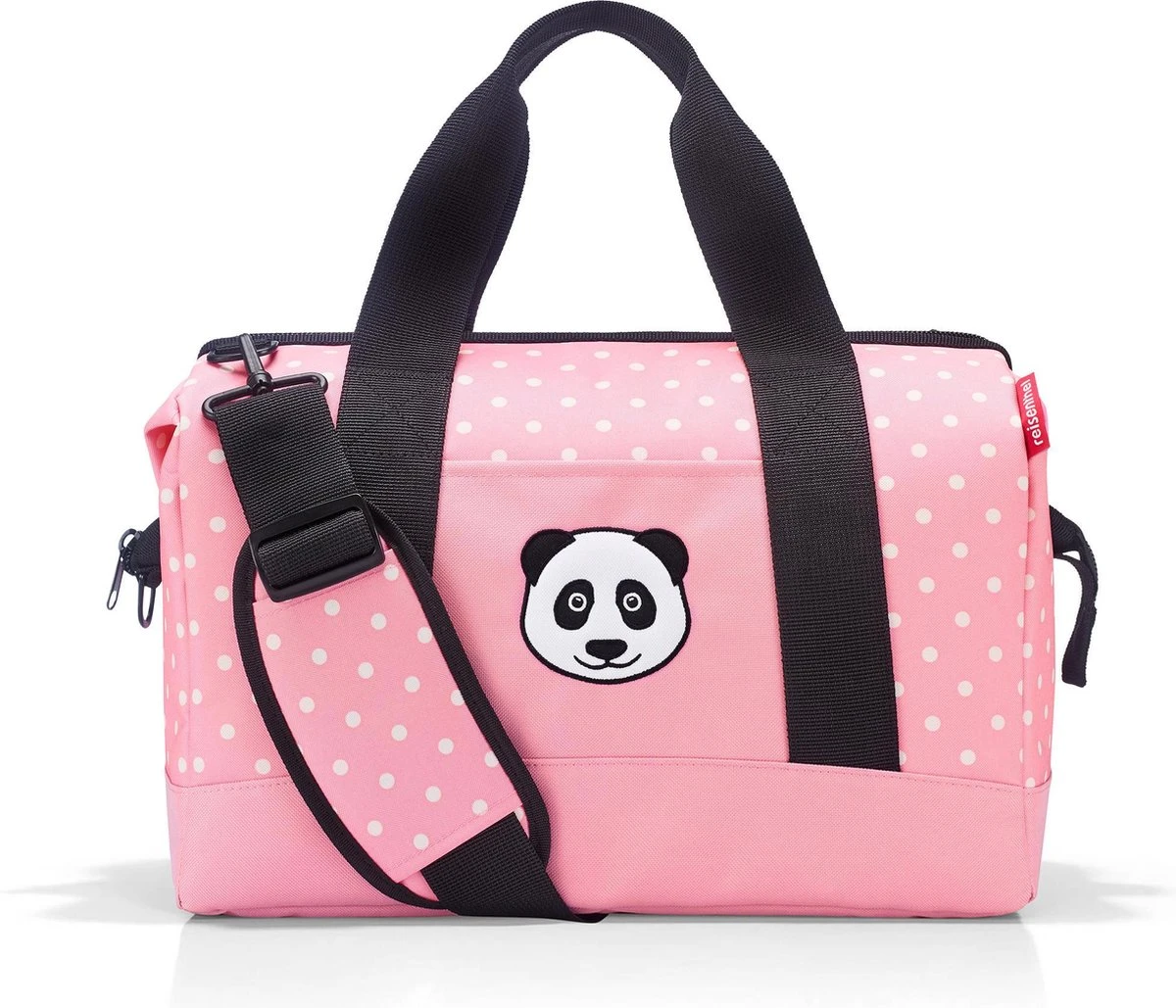 Reisenthel Allrounder M Kids Reistas Kind - 18L - Panda Dots Pink Roze 3 Reisenthel Allrounder M Kids Reistas Kind - 18L - Panda Dots Pink Roze