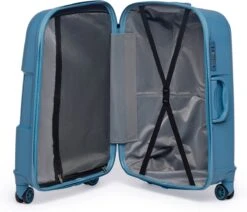 ©TROLLEYZ - Venice No.10 - Reiskoffer - 69cm Met TSA Slot - Dubbele Wielen - 360° Spinners - 100% Polypropyleen - Reiskoffer In Ice Blue -Bagage Kortingen Winkel 1200x1031