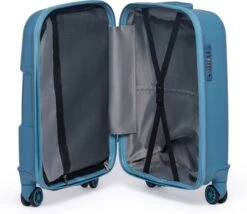 ©TROLLEYZ - Venice No.10 - Trolley - 55cm Met TSA Slot - Dubbele Wielen - 360° Spinners - 100% Polypropyleen - Handbagage Koffer In Ice Blue -Bagage Kortingen Winkel 1200x1039 1