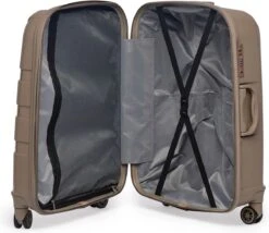 ©TROLLEYZ - Paris No.5 - Reiskoffer - 69cm Met TSA Slot - Dubbele Wielen - 360° Spinners - 100% Polypropyleen - Reiskoffer In Pearl Sand -Bagage Kortingen Winkel 1200x1040 1